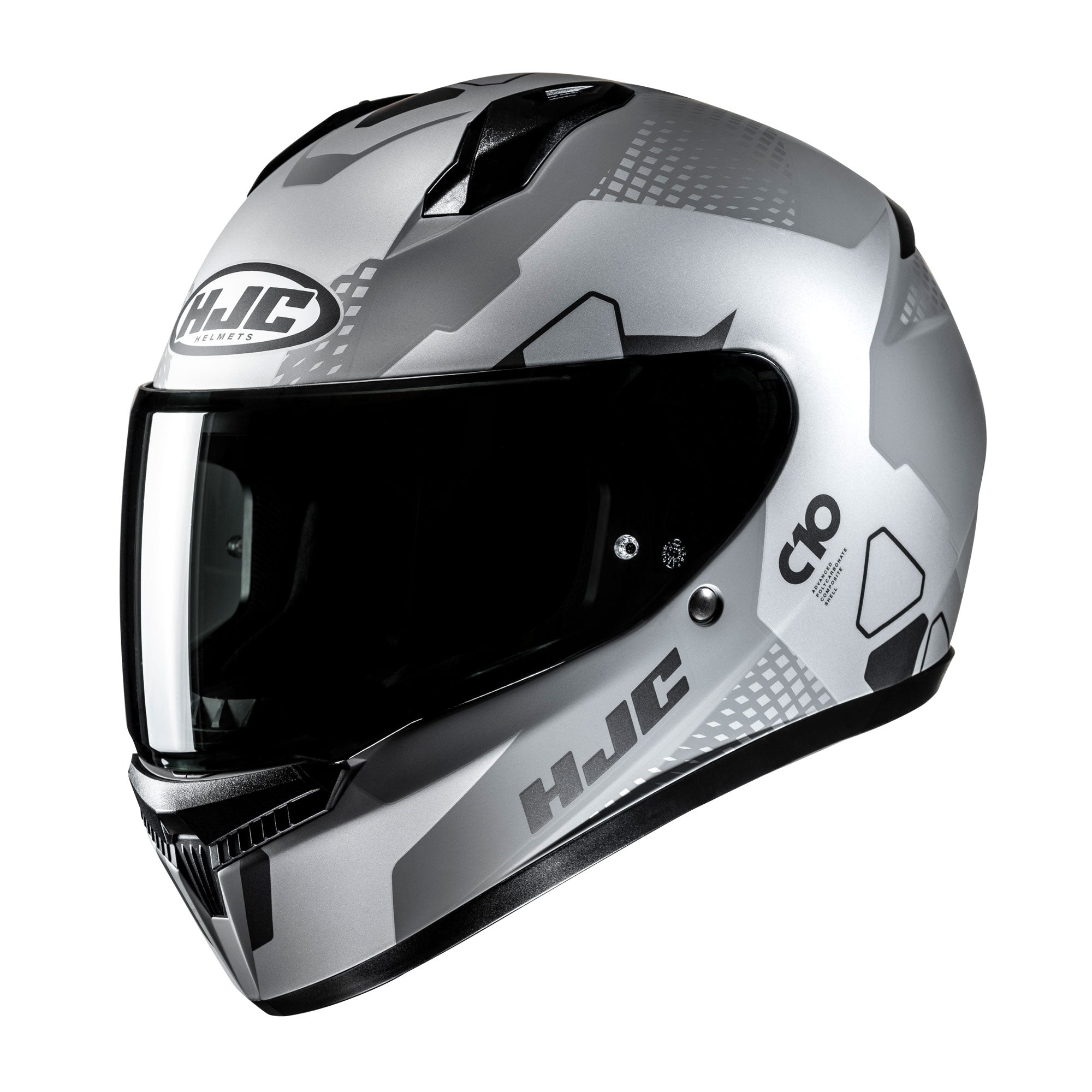 HJC C10 Aspa Full Face Helmet MC5SF Black FREE 1 YEAR Returns, FREE UK Delivery | ThrottleChimp