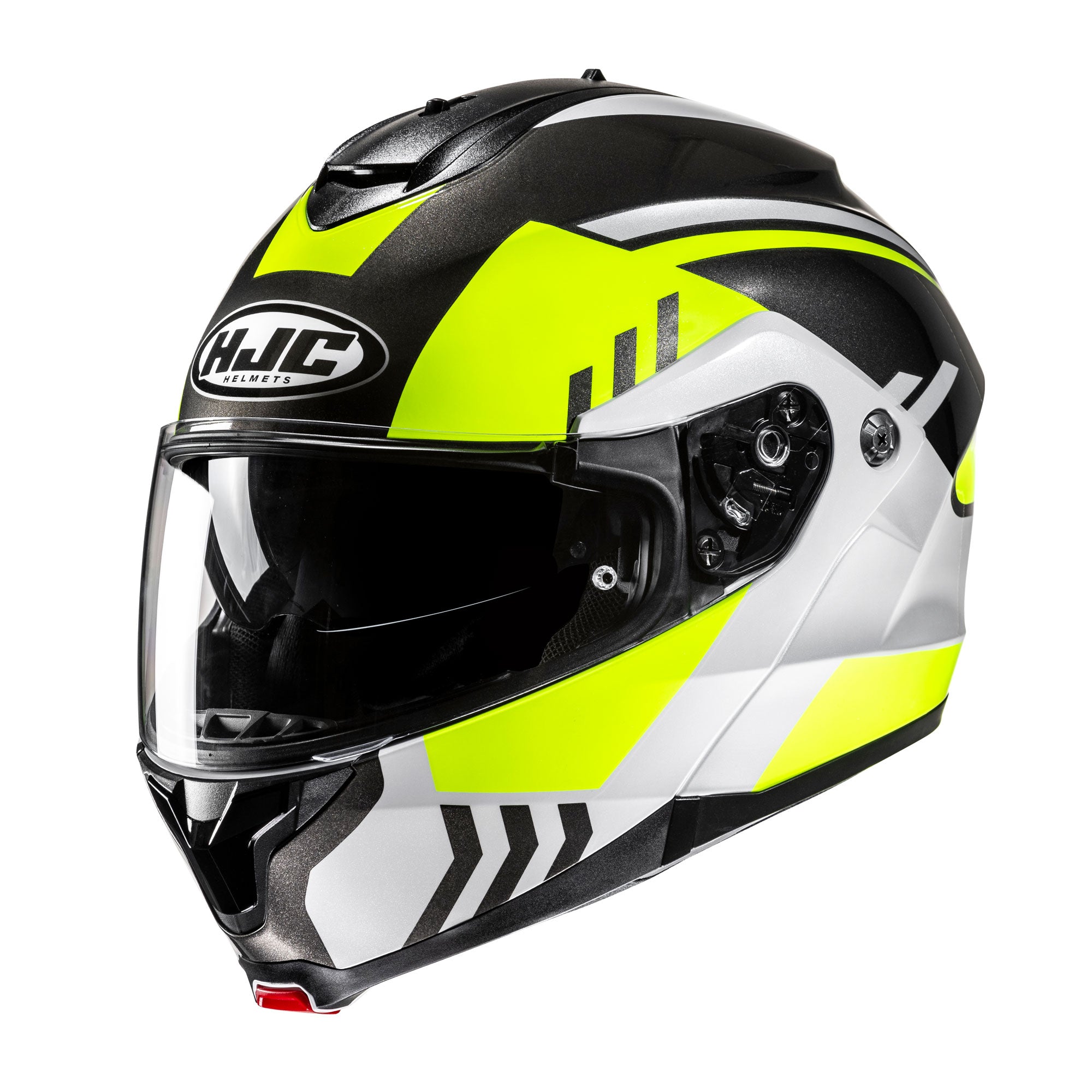 HJC C91N Kaon Flip-Up Helmet MC3H Yellow FREE 1 YEAR Returns, FREE UK Delivery | ThrottleChimp