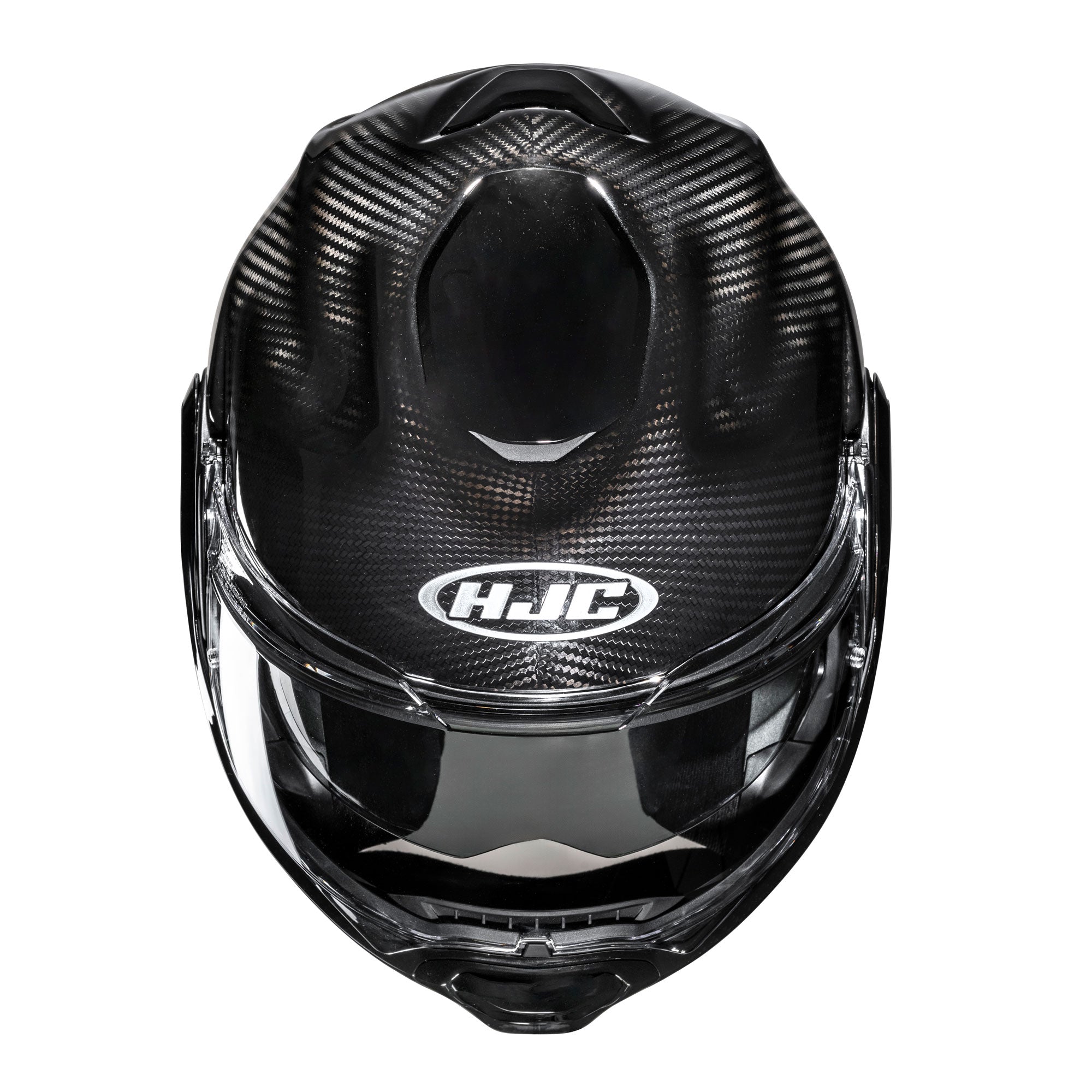 HJC F100 Carbon Flip-Up Helmet Carbon Black FREE 1 YEAR Returns, FREE UK Delivery | ThrottleChimp