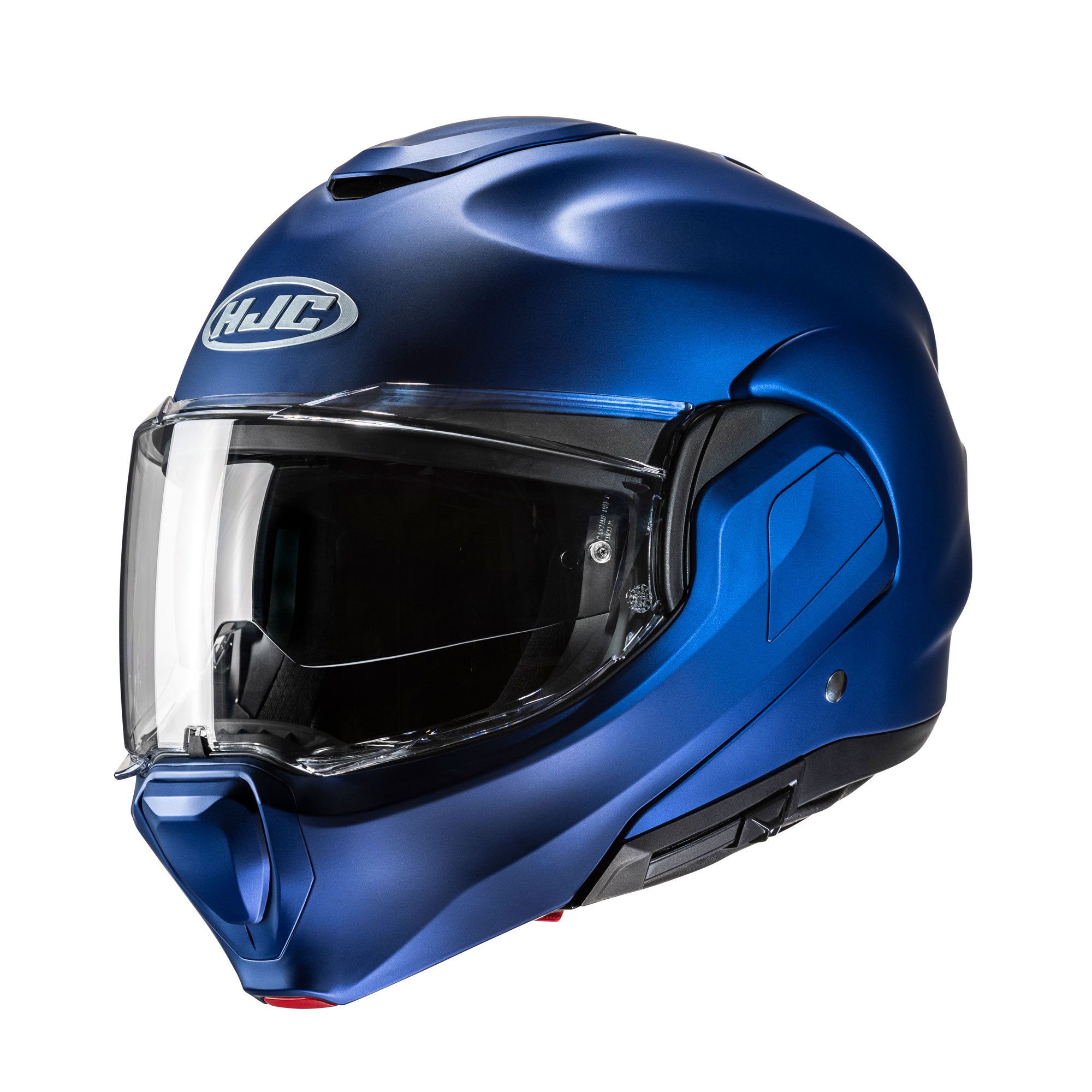 HJC F100 Semi Flat Flip-Up Helmet Metallic Blue FREE 1 YEAR Returns, FREE UK Delivery | ThrottleChimp