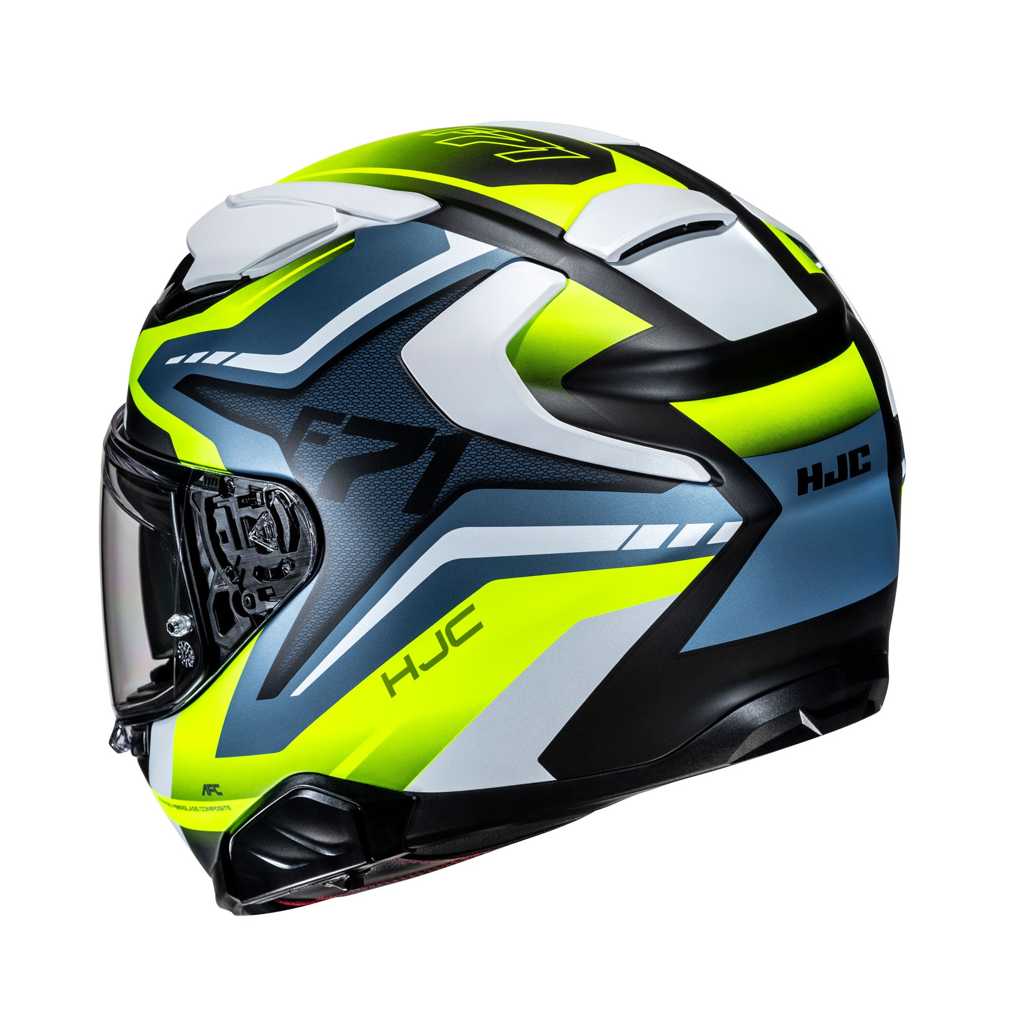 HJC F71 Fes Full Face Helmet MC3HSF Yellow FREE 1 YEAR Returns, FREE UK Delivery | ThrottleChimp