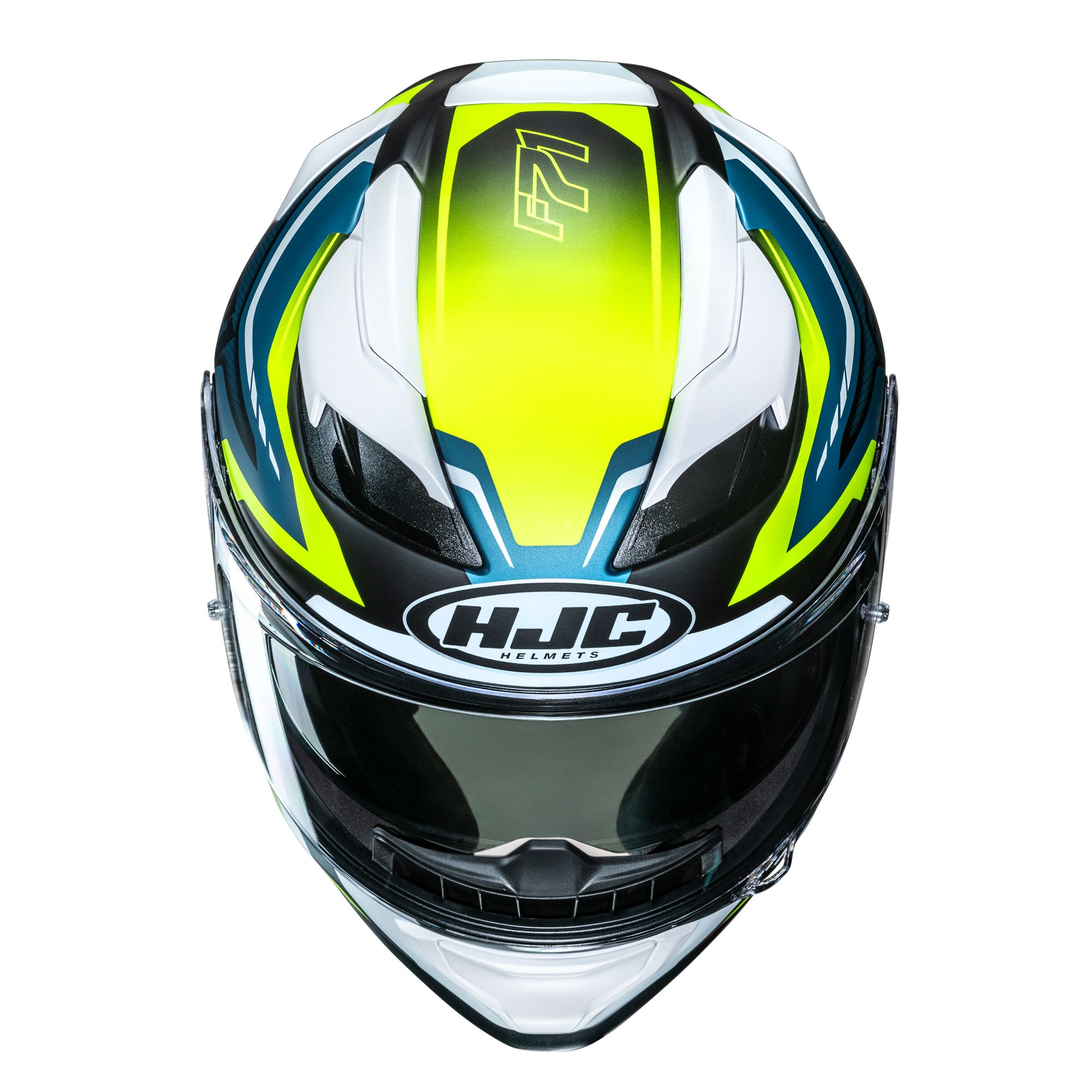 HJC F71 Fes Full Face Helmet MC3HSF Yellow FREE 1 YEAR Returns, FREE UK Delivery | ThrottleChimp