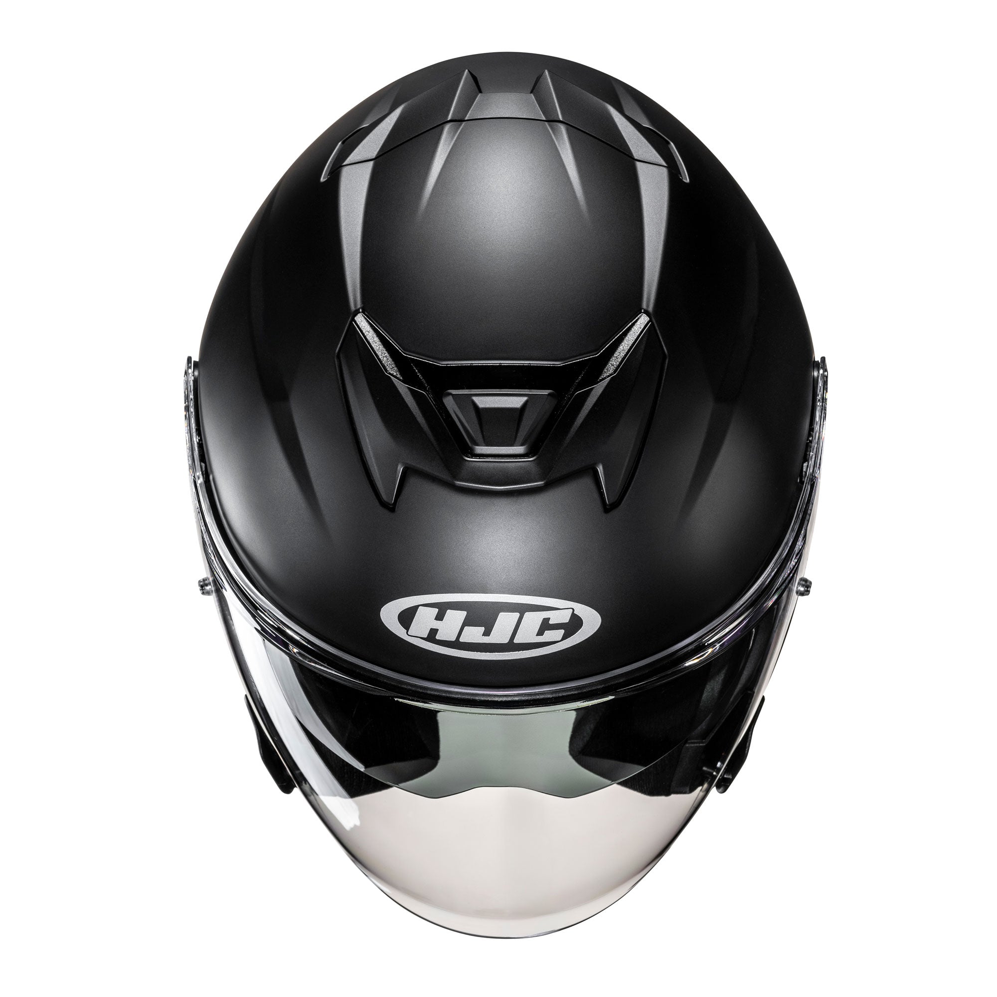 HJC i31 Semi Flat Open Face Helmet Matt Black FREE 1 YEAR Returns, FREE UK Delivery | ThrottleChimp