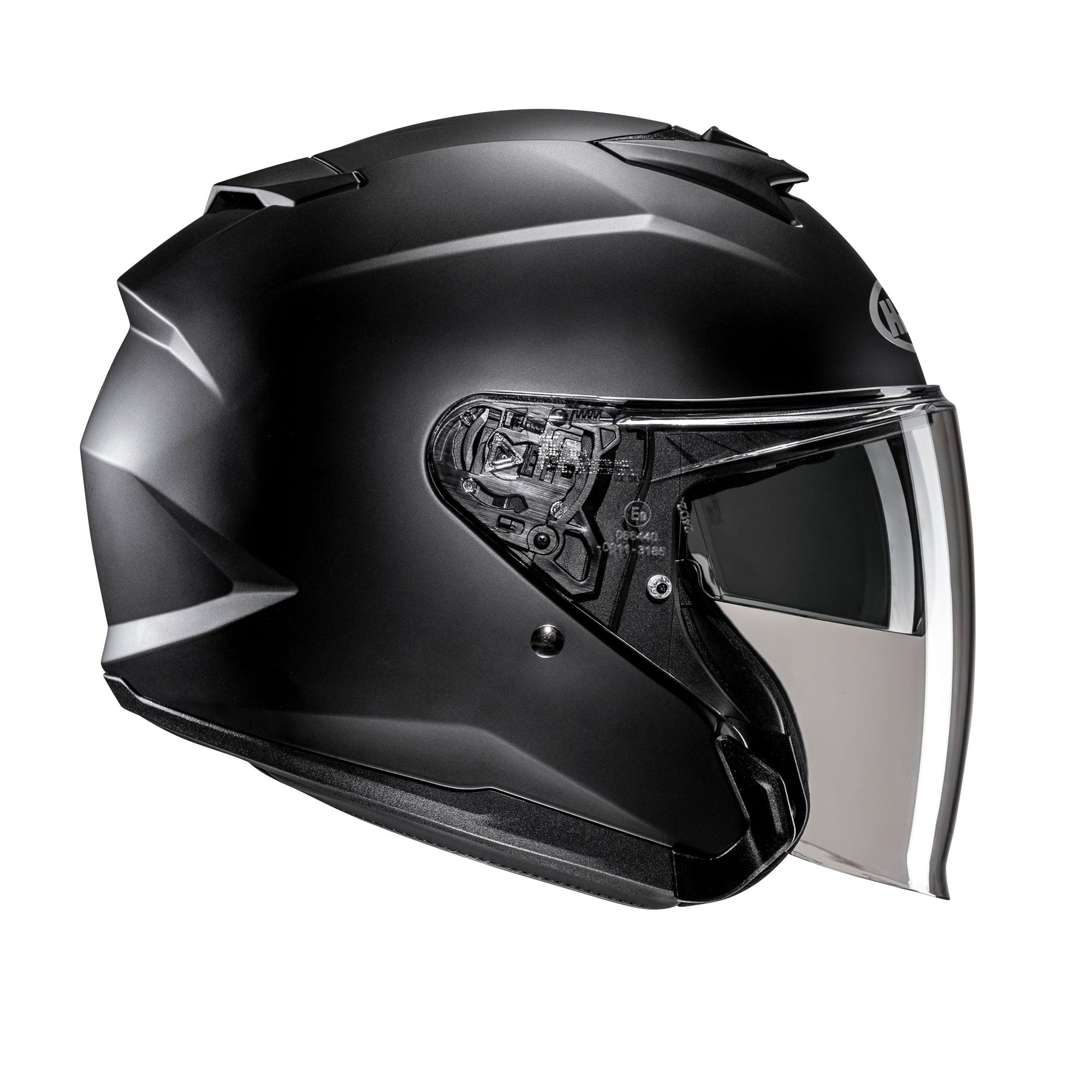 HJC i31 Semi Flat Open Face Helmet Matt Black FREE 1 YEAR Returns, FREE UK Delivery | ThrottleChimp