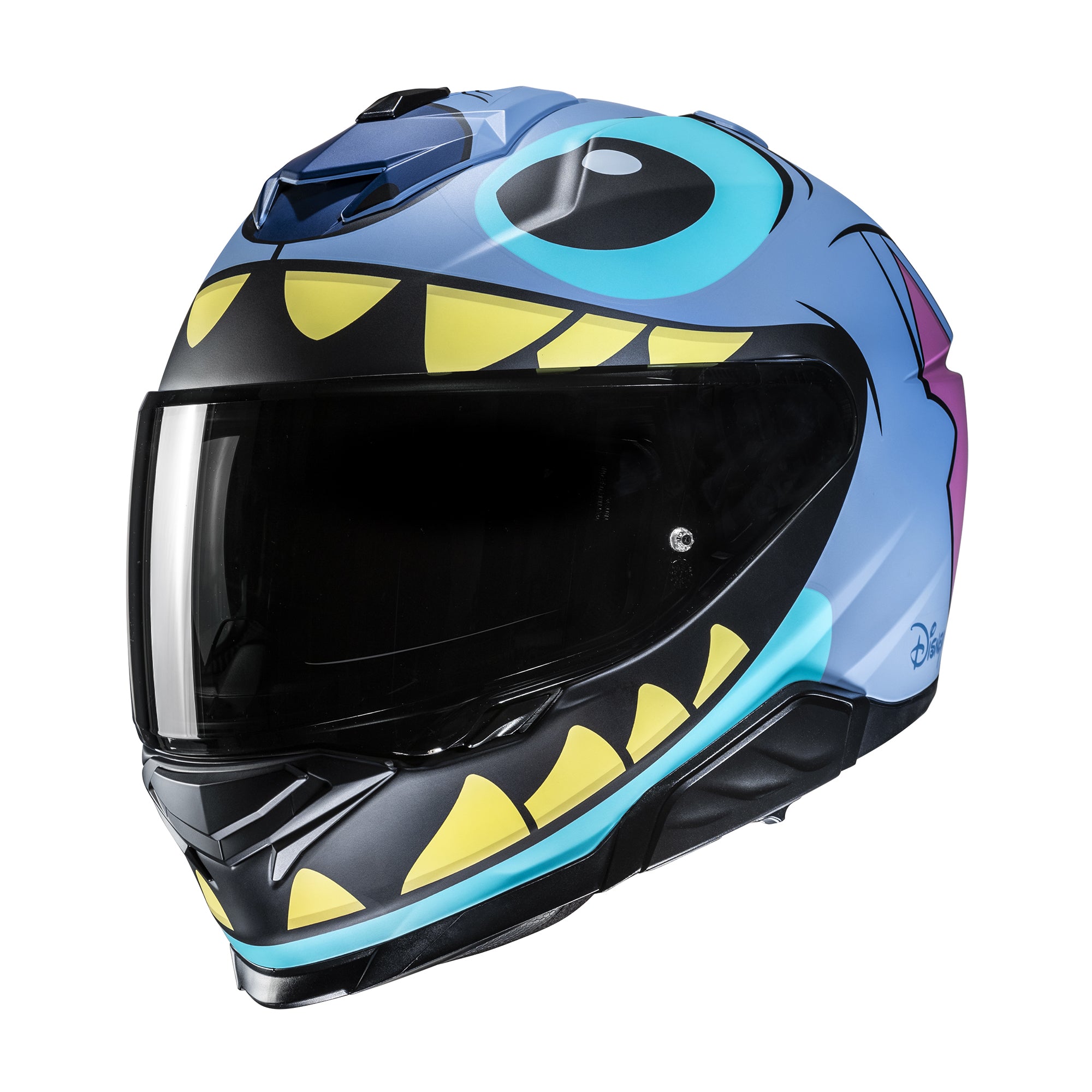 HJC i71 Stitch Disney Full Face Helmet MC2SF Blue FREE 1 YEAR Returns, FREE UK Delivery | ThrottleChimp