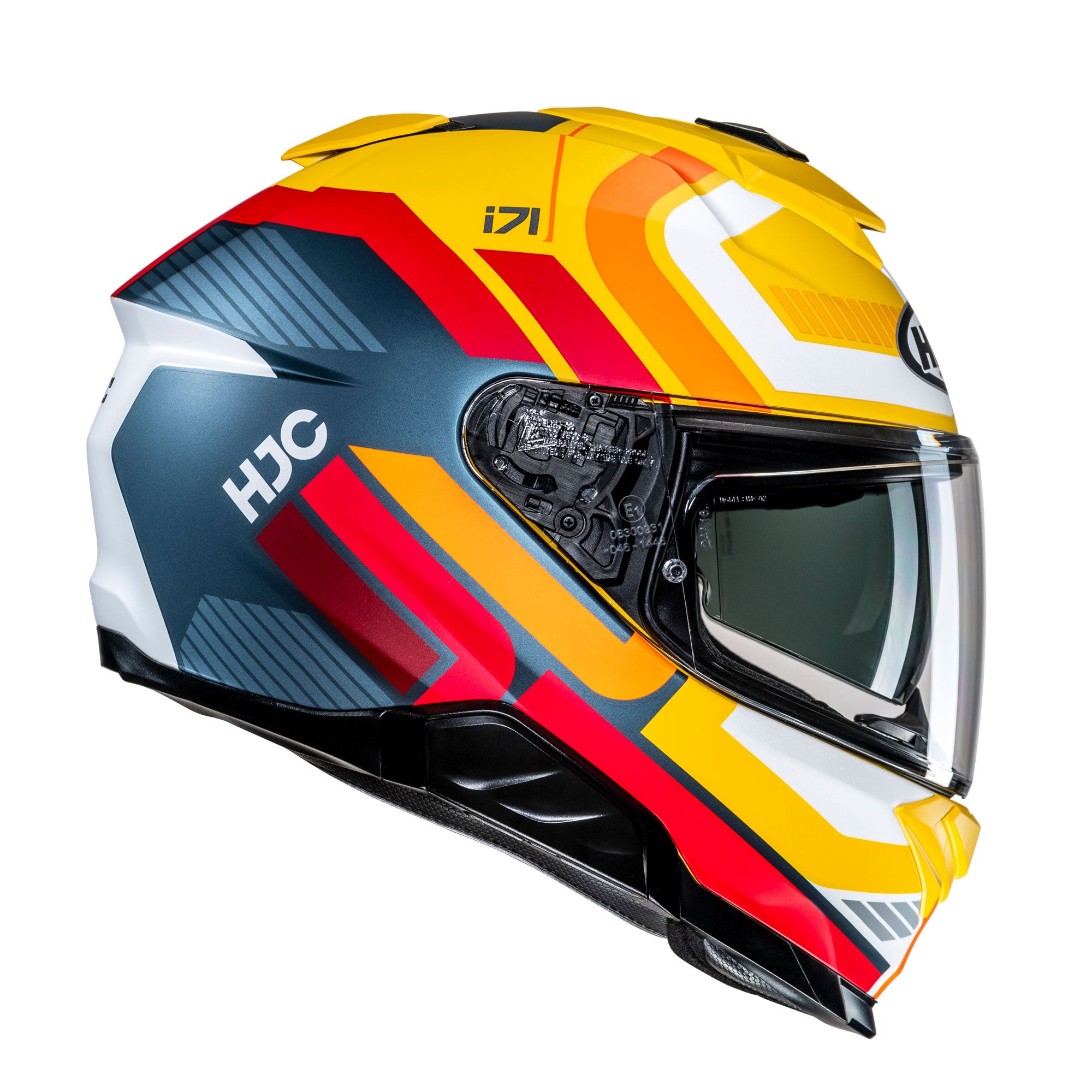 HJC i71 Viz Full Face Helmet MC3SF Yellow FREE 1 YEAR Returns, FREE UK Delivery | ThrottleChimp