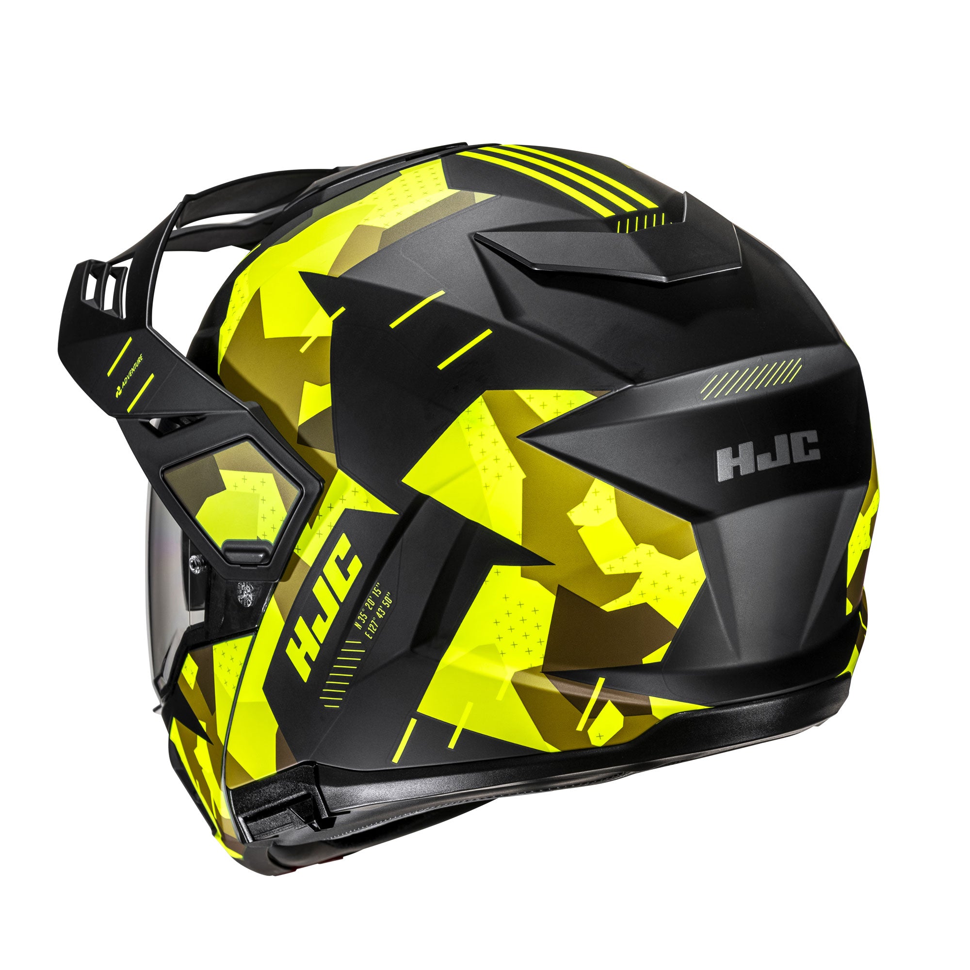 HJC i80 Roki Adventure Helmet MC3HSF Yellow FREE 1 YEAR Returns, FREE UK Delivery | ThrottleChimp