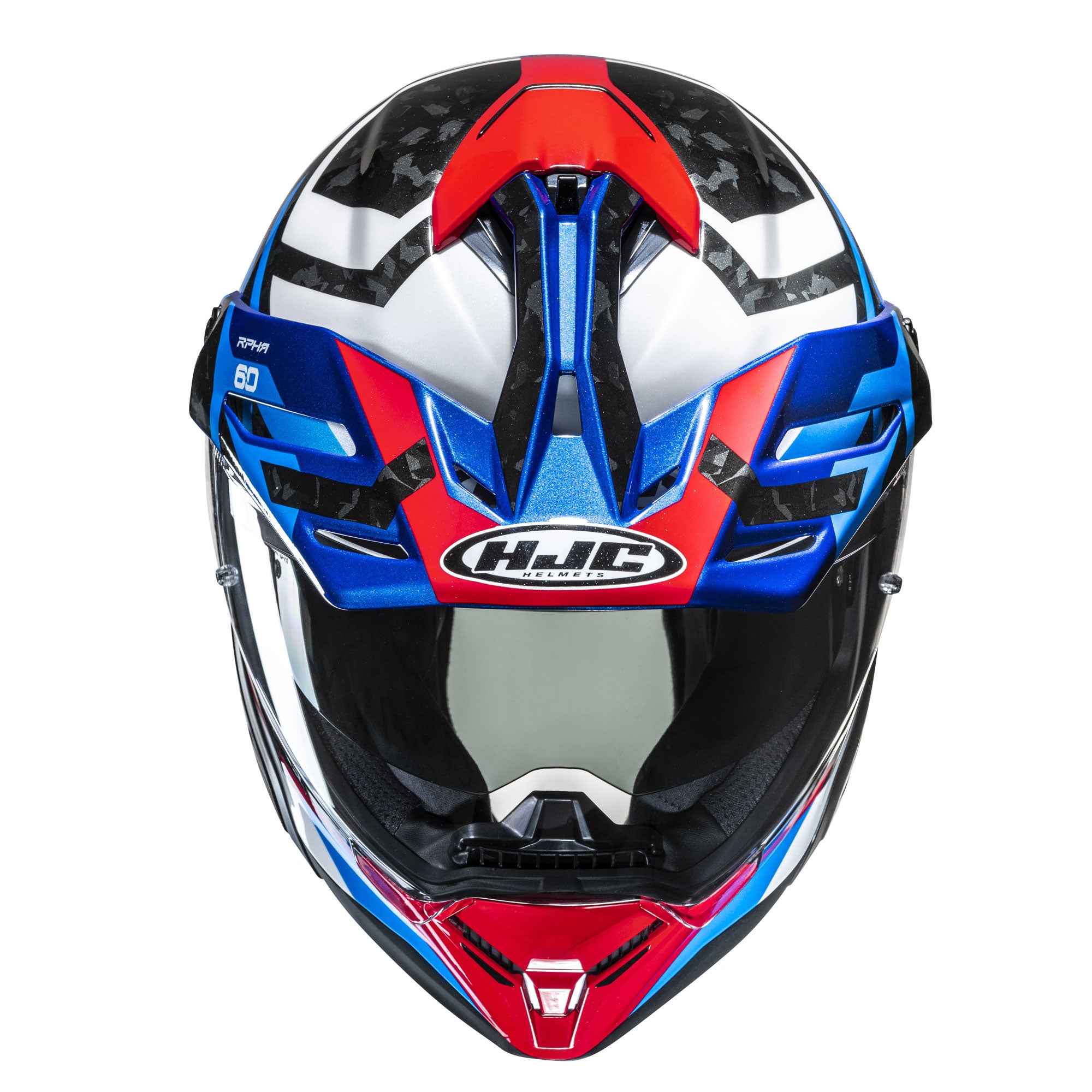 HJC RPHA 60 Dakar Adventure Helmet MC21 White / Red / Blue FREE 1 YEAR Returns, FREE UK Delivery | ThrottleChimp