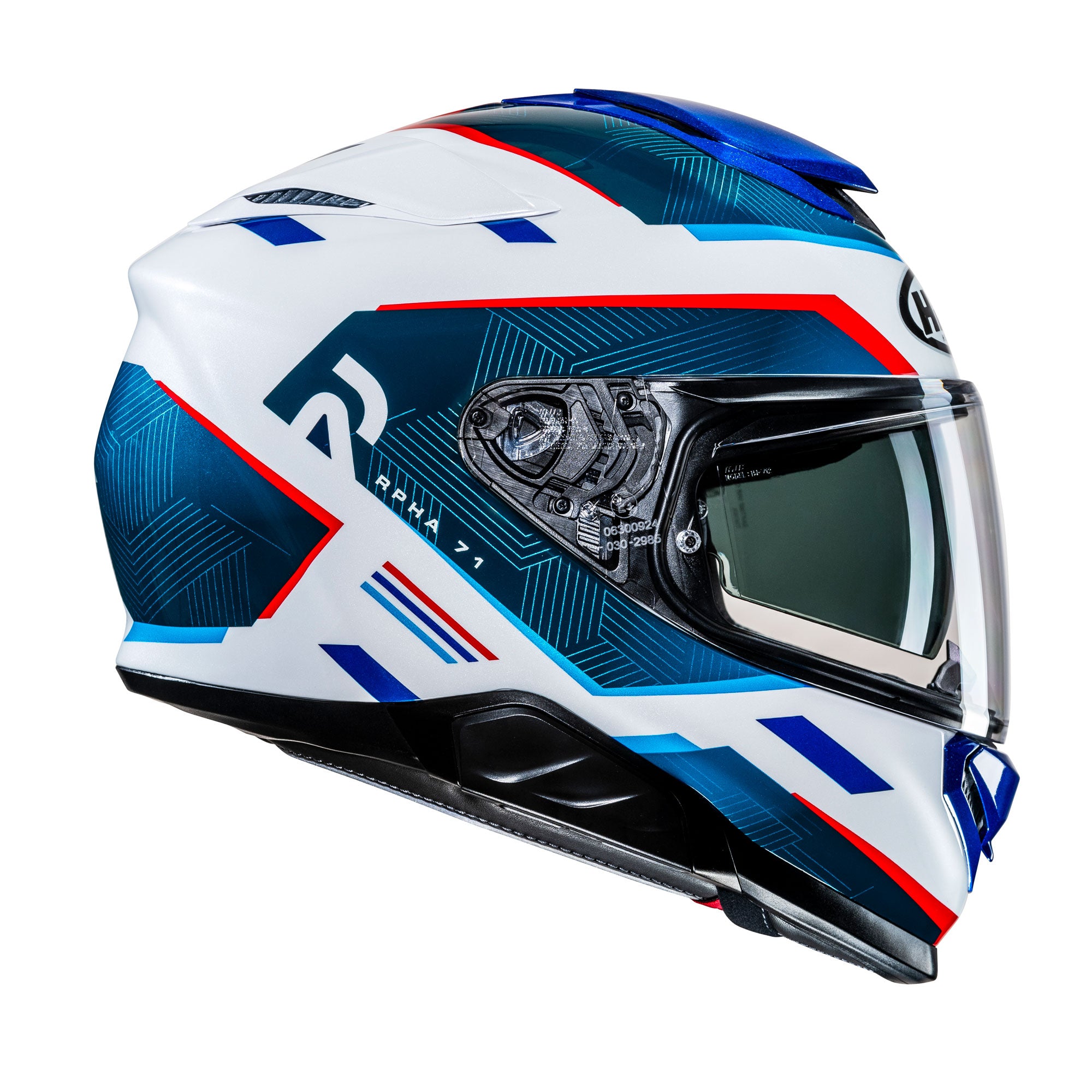 HJC RPHA 71 Ellon Full Face Helmet MC21 White / Red / Blue FREE 1 YEAR Returns, FREE UK Delivery | ThrottleChimp