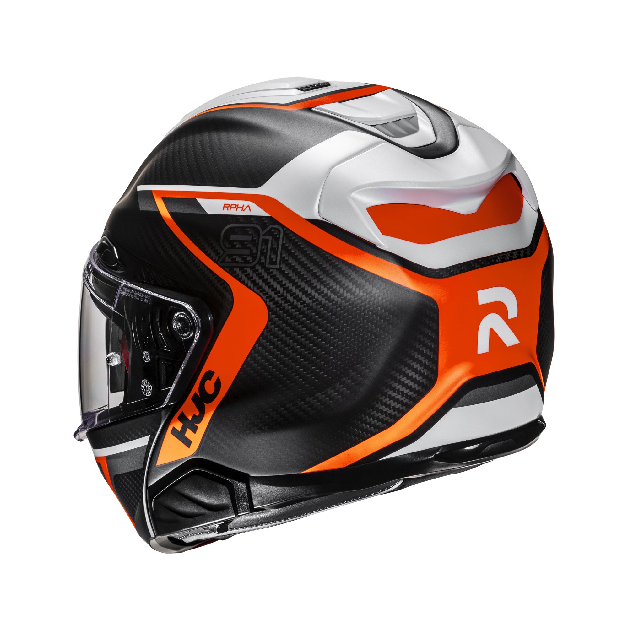 HJC RPHA 91 Carbon Lagos Flip-Up Helmet MC6HSF Orange FREE 1 YEAR Returns, FREE UK Delivery | ThrottleChimp