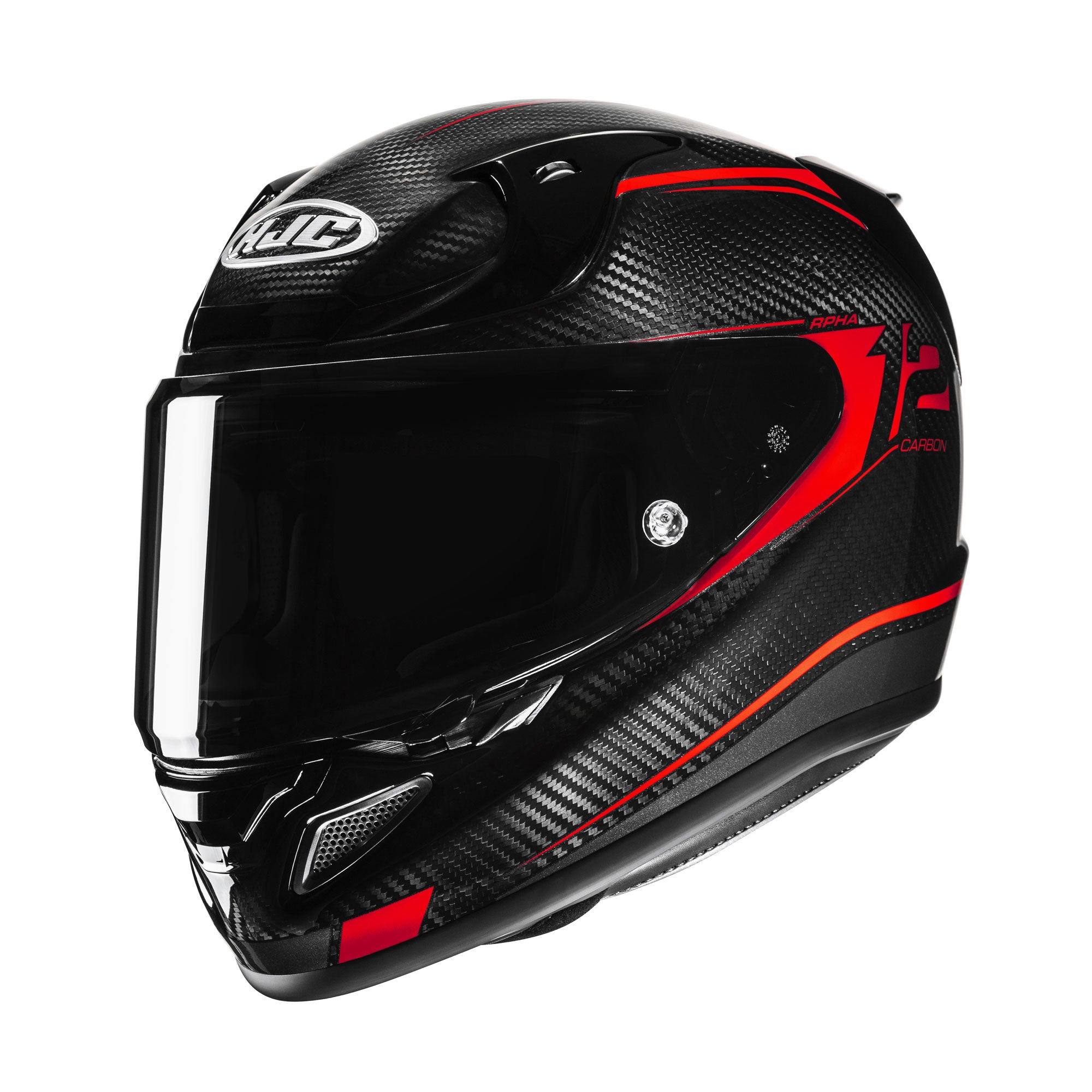 HJC RPHA 12 Carbon Keres Full Face Helmet MC1 Red FREE 1 YEAR Returns, FREE UK Delivery | ThrottleChimp