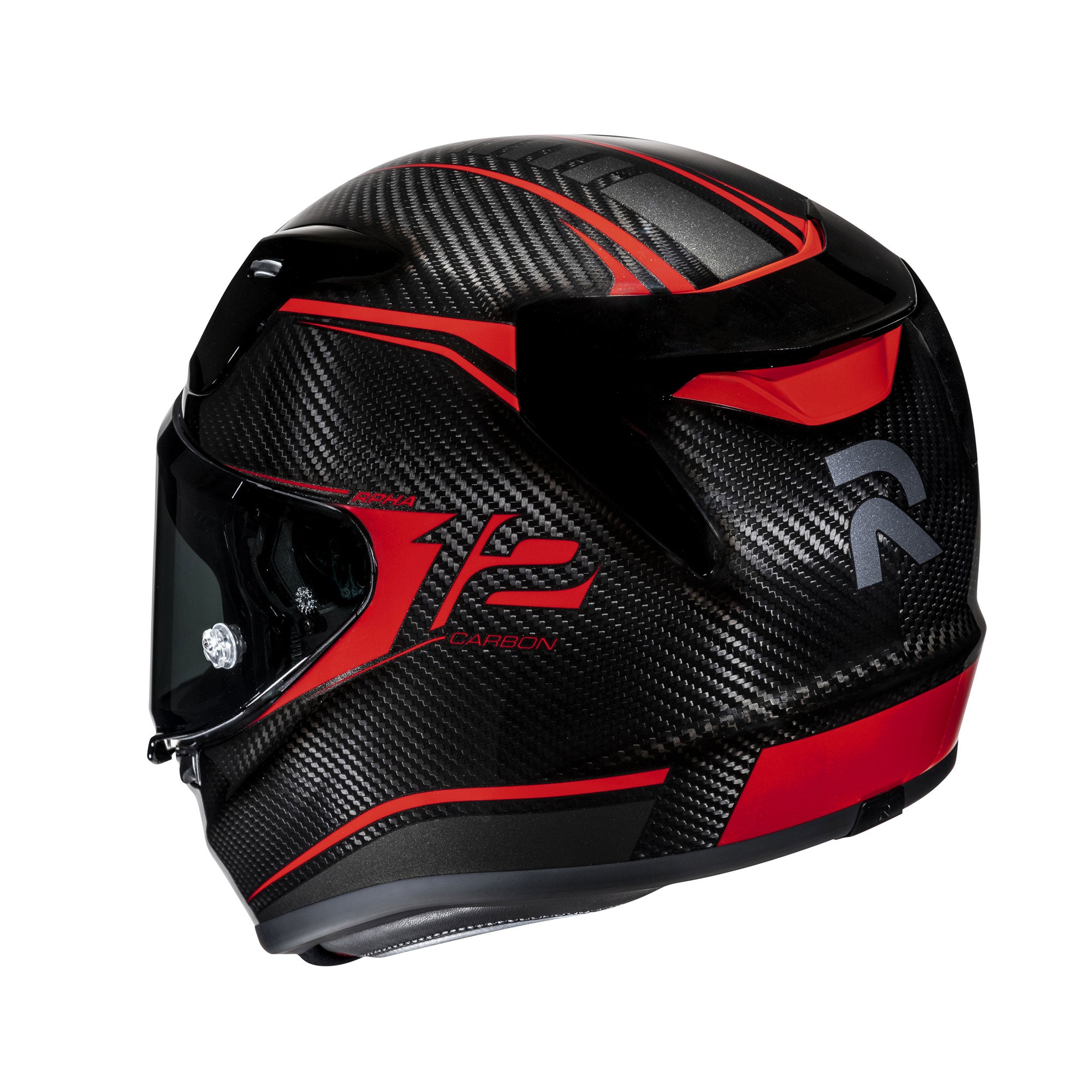 HJC RPHA 12 Carbon Keres Full Face Helmet MC1 Red FREE 1 YEAR Returns, FREE UK Delivery | ThrottleChimp