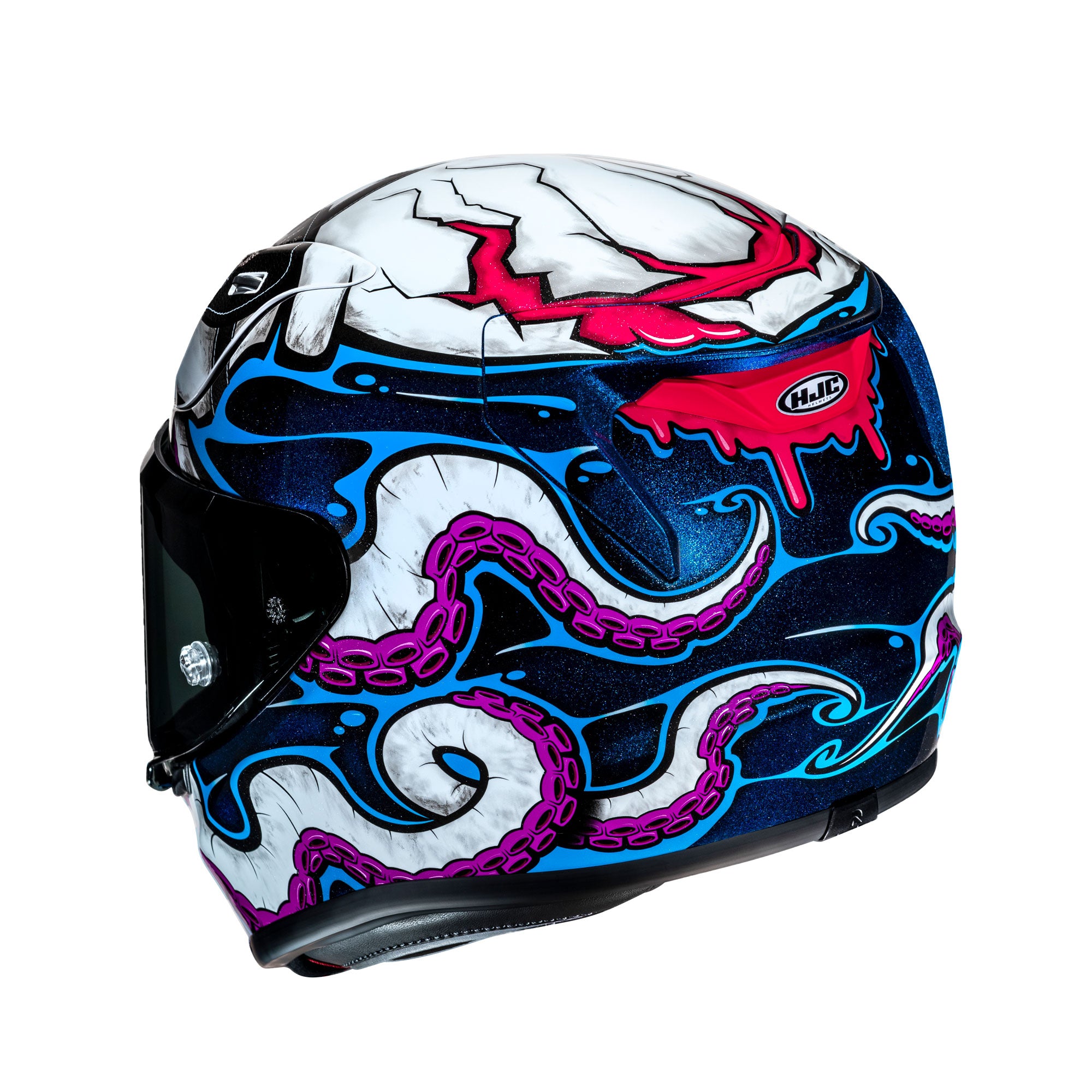 HJC RPHA 12 Kraken Full Face Helmet Blue / Purple / White FREE 1 YEAR Returns, FREE UK Delivery | ThrottleChimp