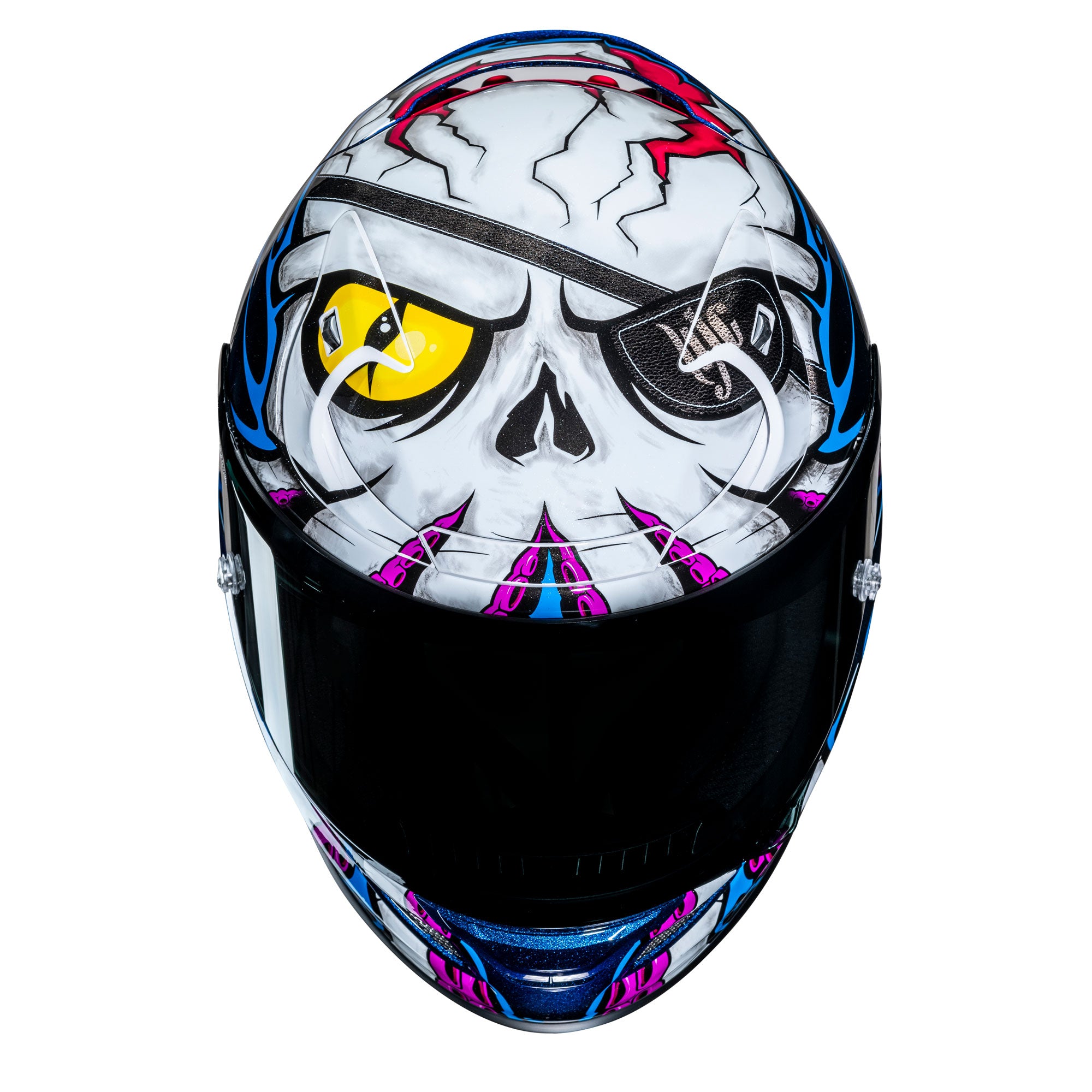 HJC RPHA 12 Kraken Full Face Helmet Blue / Purple / White FREE 1 YEAR Returns, FREE UK Delivery | ThrottleChimp