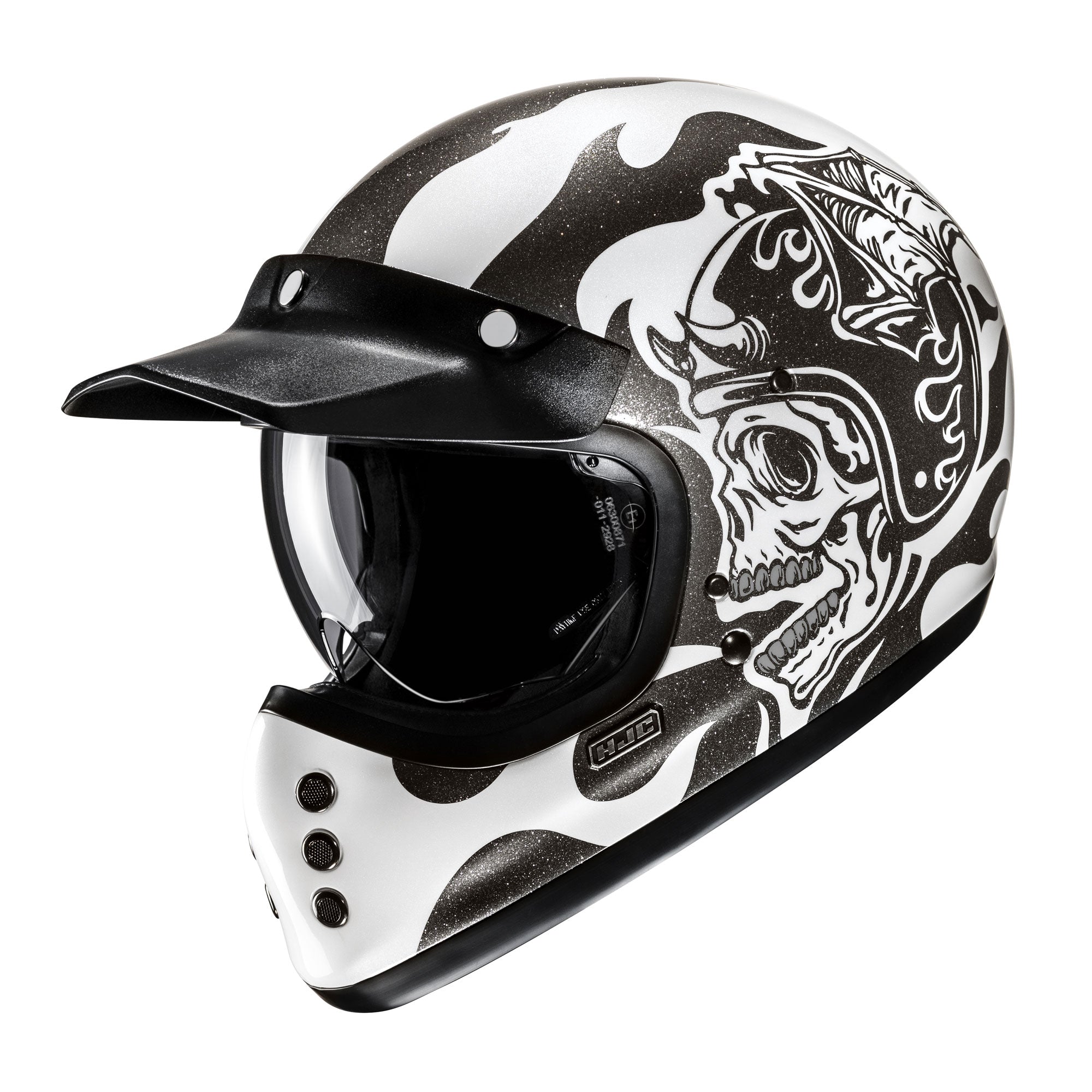 HJC V60 Flame Full Face Helmet MC5 Black